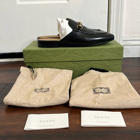 Gucci Princeton Mules Slides Sandals size 38 - Picture 1 of 10